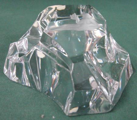 Val St Lambert Zodiac Rock Paperweight Virgo - Boxed