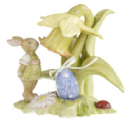 Bunny Family Bunny Girl With Daffodil - Boxed
