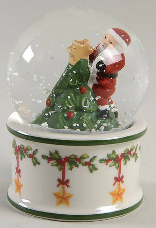 Christmas Toys Sm Snow Globe - Tree & Santa - Boxed