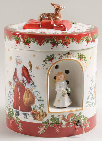 Christmas Toys Angel-Large Round Gift Box - Boxed