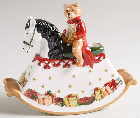 Christmas Toys Rocking Horse Candle Holder - With Box 53