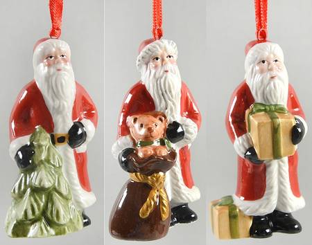 Nostalgic Ornaments Santa Ornaments S/3 - No Box