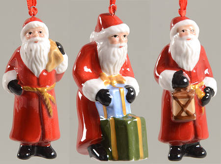 Nostalgic Ornaments Santa Claus-3 Piece Boxed Set - Boxed