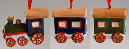 Nostalgic Ornaments Train Ornaments S/3 - Boxed