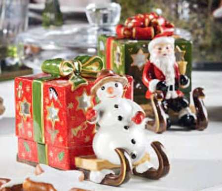 Christmas Light Sleigh With Snowman - Boxed