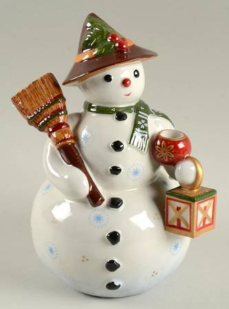 Nostalgic Light Candleholder: Snowman - Boxed