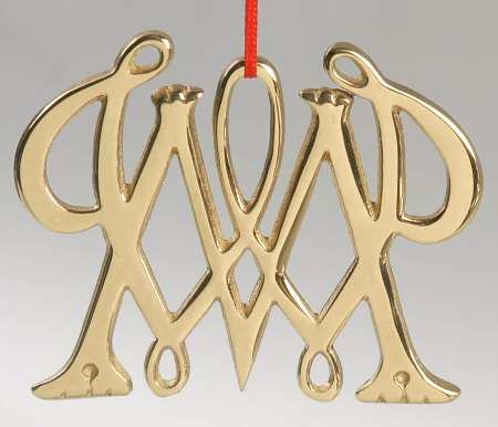 Virginia Metalcrafters Ornaments William And Mary Cypher - Boxed