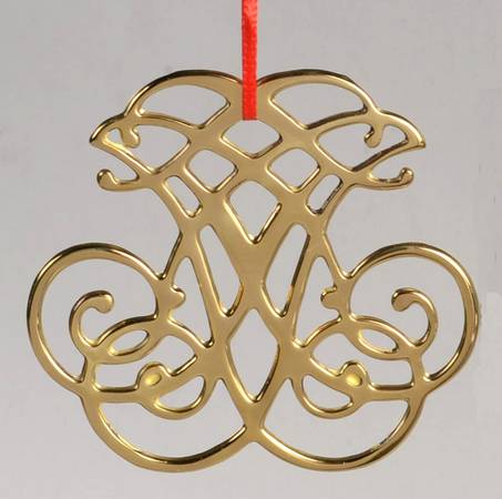 Virginia Metalcrafters Ornaments Thomas Jefferson Cypher - Boxed