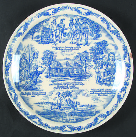County Plates Surry County Virginia - No Box-Virginia Motif 1