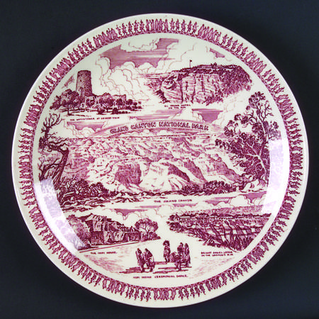 Parks Plates Grand Canyon National Park - No Box-Arizona Motif 1 Red