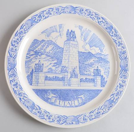 Parks Plates This Is The Place-Utah - No Box-Utah Motif 1-Blue