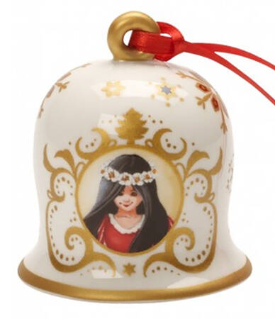Annual Christmas Bell Ornament Snow White - With Box Bx2015