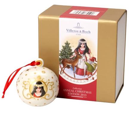 Annual Christmas Ball Ornament Snow White - With Box Bx2015