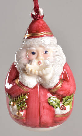 Festive Ornaments Wishing Santa - Boxed