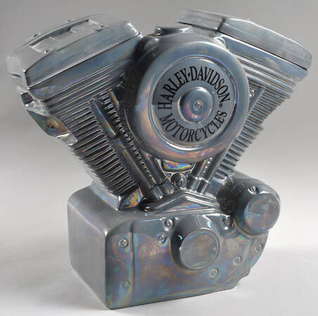 Cookie Jars Harley Davidson Motor - Boxed