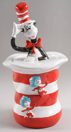 Cookie Jars Cat In The Hat,Thing 1,Thing 2 - With Box