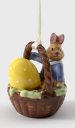 Bunny Tales Ornaments Max In Basket - No Box