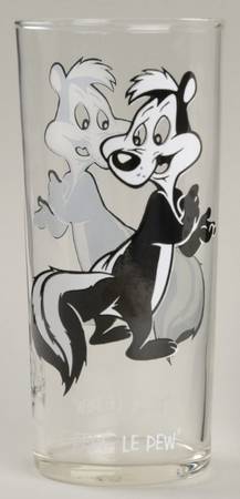 Looney Tunes 1973 Pepe Le Pew-16 Oz - No Box 12e
