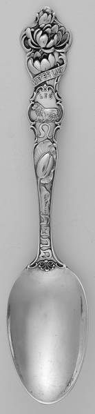 Birthday Zodiac Spoons July-Leo-Water Lily - No Box
