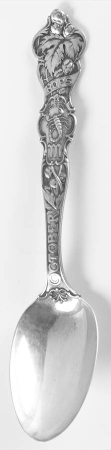 Birthday Zodiac Spoons October-Scorpio-Hops - No Box
