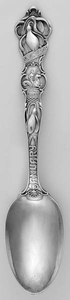 Birthday Zodiac Spoons January-Aquarius-Snow Drop - No Box
