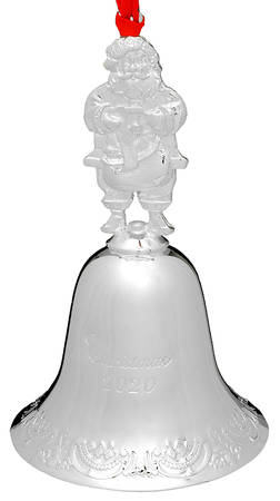 Grande Baroque Bell 2020 Bell - Santa  And List - Boxed