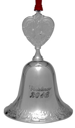 Grande Baroque Bell 2016 Bell - Heart  - Boxed
