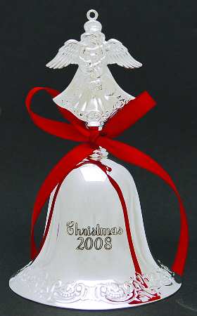 Grande Baroque Bell 2008 Angel Finial - Boxed