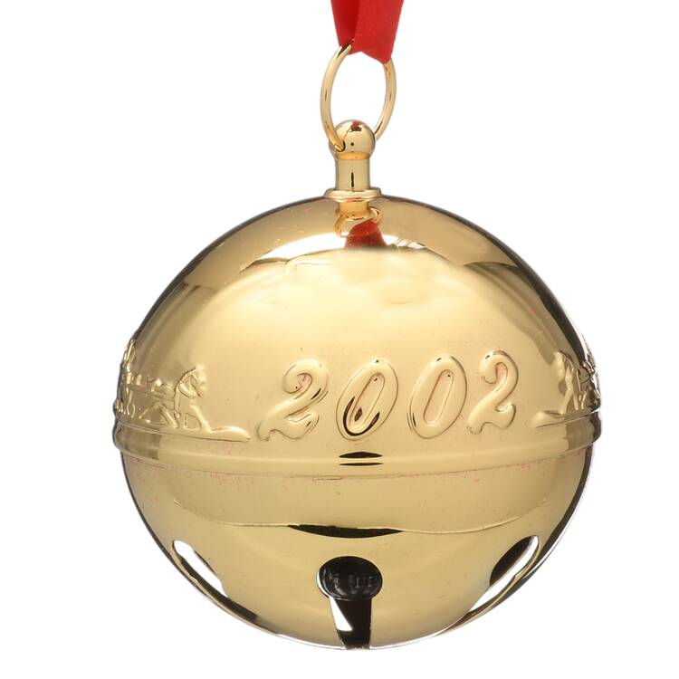 Sleigh Bell-Goldplated Ornament Horse & Sleigh - Boxed