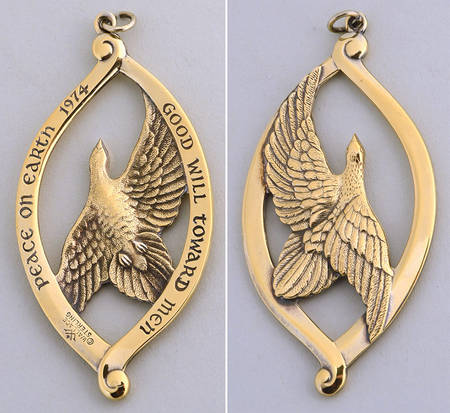 Peace Dove 1974 Peace Dove-Gold Vermeil - Boxed