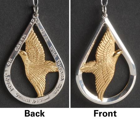 Peace Dove 1977 Peace Dove-Gold Vermeil - No Box