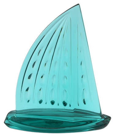 Waterford Crystal Figurine Sailboat-Teal - Boxed
