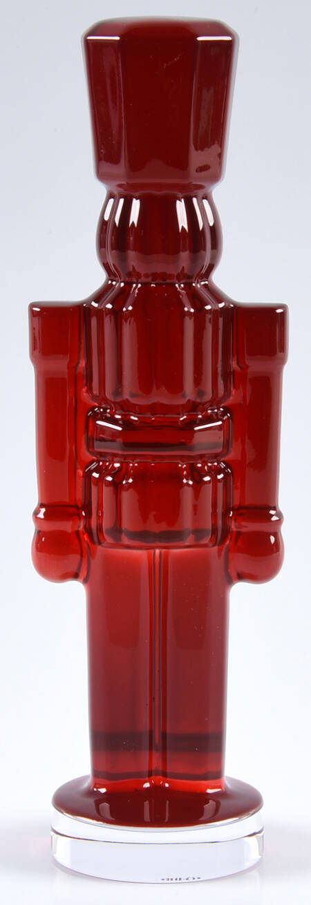 Waterford Crystal Figurine Standing Nutcracker- Red - Boxed