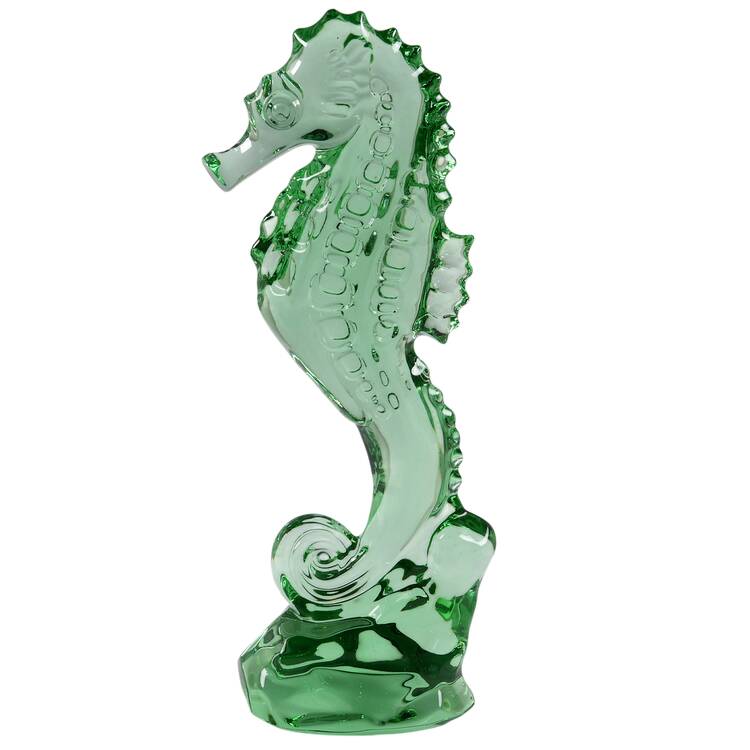 Waterford Crystal Figurine Seahorse Emerald - Boxed