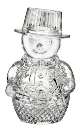 Waterford Crystal Figurine Snowman Sculpture - No Box
