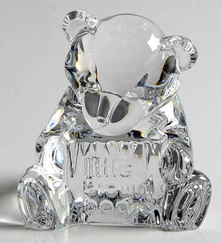 Waterford Crystal Figurine Bloomingdales Bear-Little Brown Bag - Boxed
