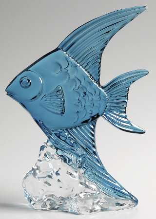Waterford Crystal Figurine Angel Fish-Blue - Boxed