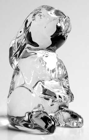 Waterford Crystal Figurine Bunny-3rd Edition-Sitting-Rabbit - Boxed
