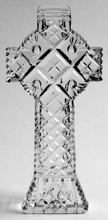 Waterford Crystal Figurine Irish Celtic Cross-Seahorse Mark - No Box