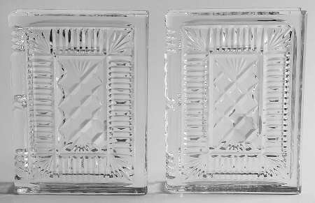 Waterford Crystal Figurine Walden Bookends-Boxed Pair - Boxed