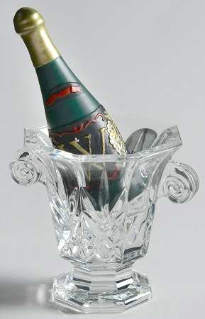 Crystal Jewels Miniatures Ice Bucket With Champagne Bottle - Boxed