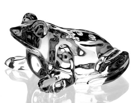 Waterford Crystal Paperweight Frog - Feet Apart - No Box