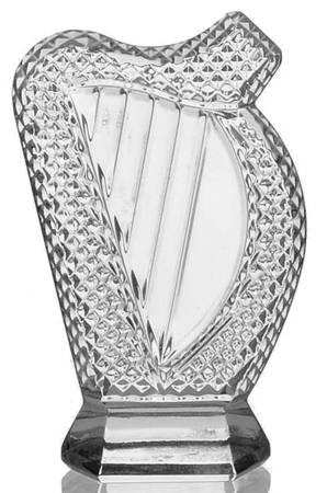 Waterford Crystal Paperweight Harp-Miniature - Boxed