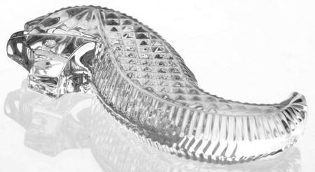 Waterford Crystal Paperweight Seahorse Hand Cooler - Boxed
