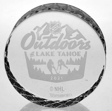 Waterford Crystal Paperweight Nhl Outdoors Lake Tahoe 2021 - Boxed