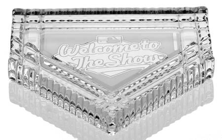 Waterford Crystal Paperweight Welcome To The Show-Base Plate - No Box