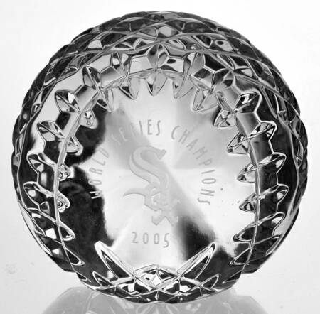 Waterford Crystal Paperweight 2005 Chicago White Sox - No Box