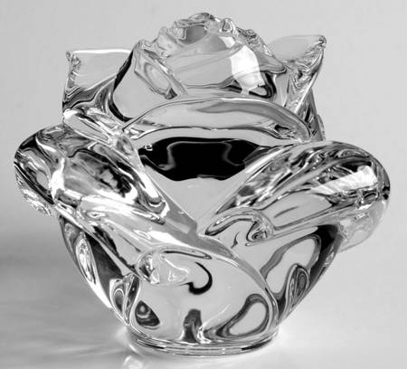 Waterford Crystal Paperweight Rose-Clear - No Box
