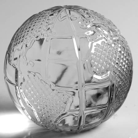 Waterford Crystal Paperweight Globe-Without Base - No Box