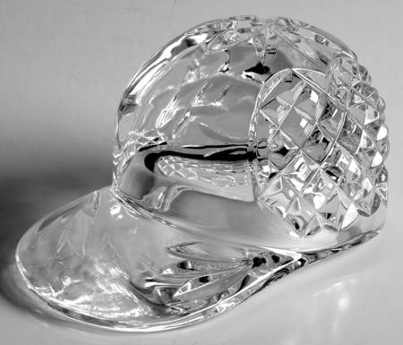 Waterford Crystal Paperweight Baseball Cap - Boxed